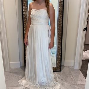NWT Anthropologie/JCREW Ivory Silk Wedding Dress